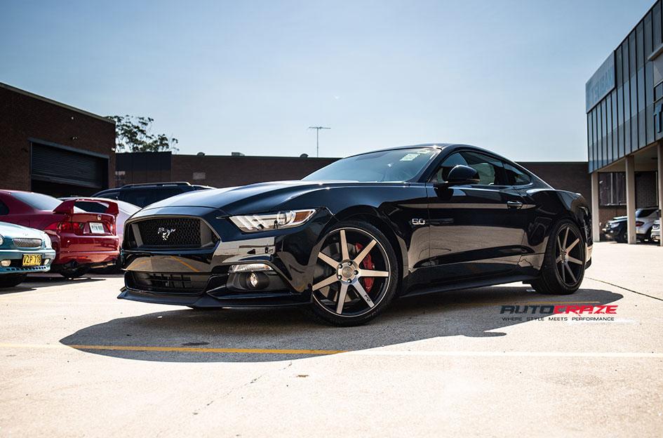 FORD MUSTANG VERONA MATTE BLACK TINTED FACE